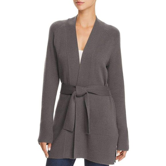 Theory Sweaters - Theory | Cashmere Malinka belted cardigan | Charcoal | Size S